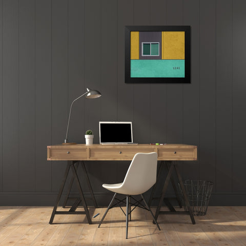 1241 Black Modern Wood Framed Art Print by Labagnara, Roxana