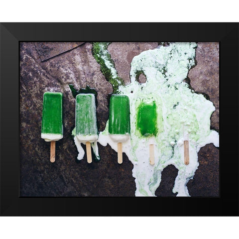 Ten minutes Black Modern Wood Framed Art Print by Karina, Aleksandrova