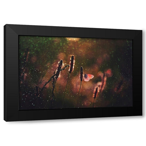 Symbol of the soul Black Modern Wood Framed Art Print with Double Matting by Trajkovic, Dragana