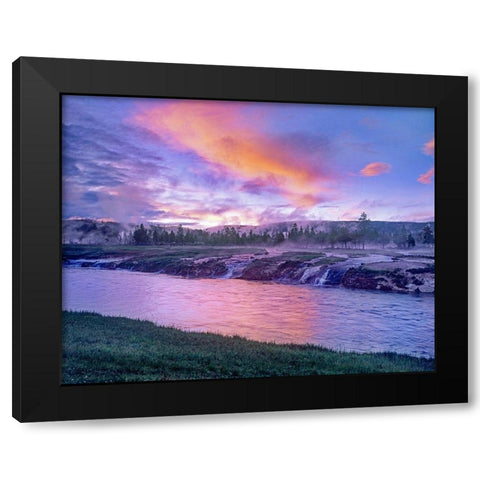 Firehole River-Yellowstone National Park-Wyoming Black Modern Wood Framed Art Print by Fitzharris, Tim