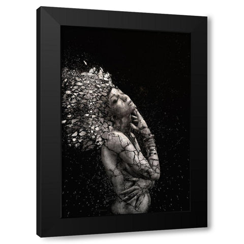 The Fragile Squaw Black Modern Wood Framed Art Print by Brouzes, Alexandre