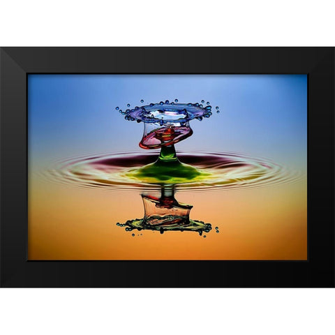 CMYK Black Modern Wood Framed Art Print by Berkati, Muhammad