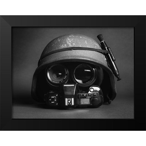 Stay Frosty Black Modern Wood Framed Art Print by Work, Robert