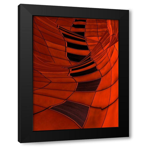 Carenza Black Modern Wood Framed Art Print with Double Matting by Claes, Gilbert