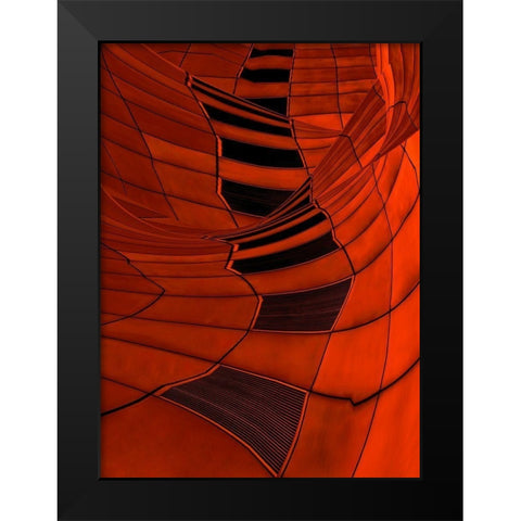 Carenza Black Modern Wood Framed Art Print by Claes, Gilbert