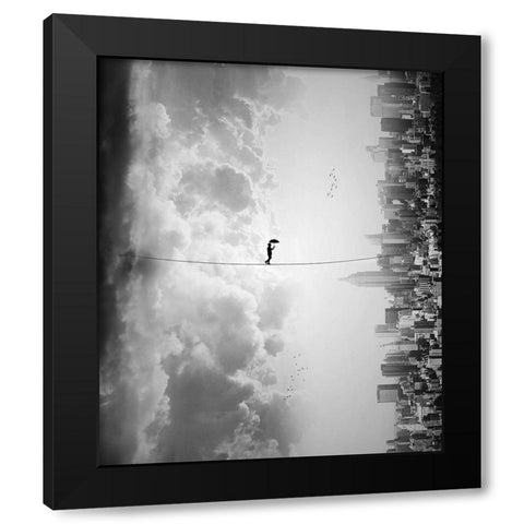 crossing Black Modern Wood Framed Art Print with Double Matting by Marlianto, Ivan