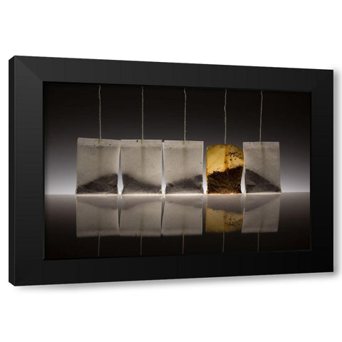 Teascape Black Modern Wood Framed Art Print by De Kogel, Wieteke