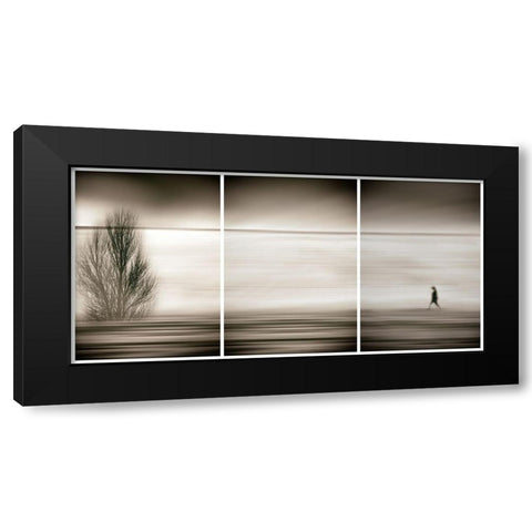 Seeking the invisible Black Modern Wood Framed Art Print with Double Matting by Abrantes, Paulo