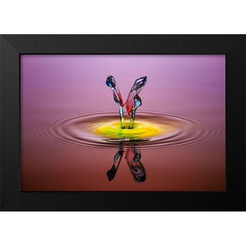 you and me Black Modern Wood Framed Art Print by Berkati, Muhammad