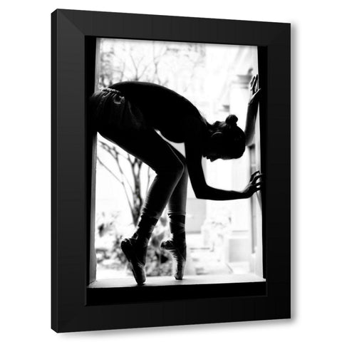 Lorn Black Modern Wood Framed Art Print with Double Matting by Osorio, Melissa