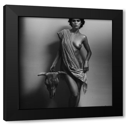 Nemesis Black Modern Wood Framed Art Print by Pereverzov, Alexander