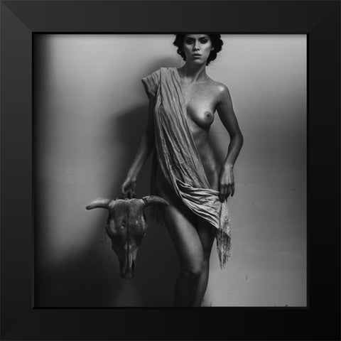 Nemesis Black Modern Wood Framed Art Print by Pereverzov, Alexander