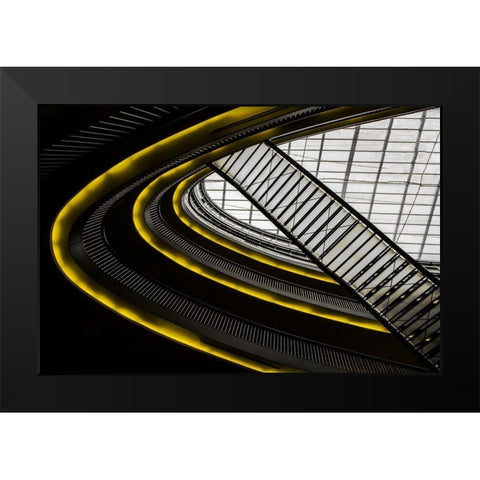 On higher level ... Black Modern Wood Framed Art Print by Claes, Gilbert