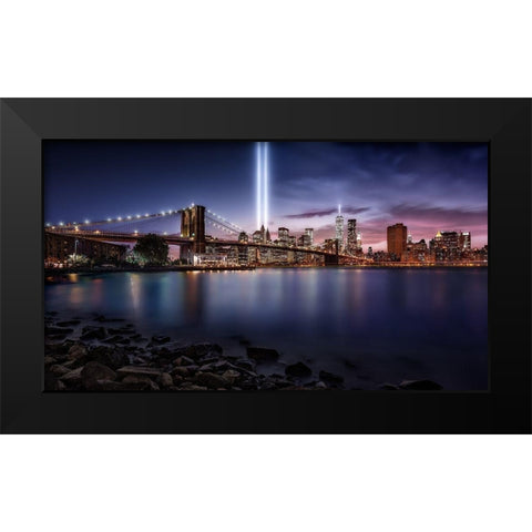 Unforgettable 9 11 Black Modern Wood Framed Art Print by De La, Javier