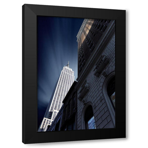 Skyscraper Black Modern Wood Framed Art Print by Del Grosso, Sebastien