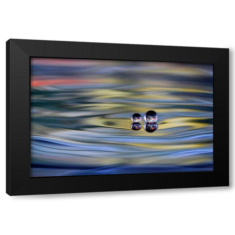 OO Black Modern Wood Framed Art Print with Double Matting by Sutanto, Sugeng