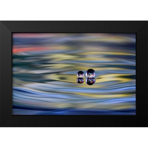 OO Black Modern Wood Framed Art Print by Sutanto, Sugeng