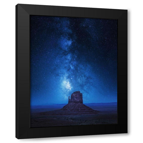 Monument Milkyway Black Modern Wood Framed Art Print by Pablo De, Juan