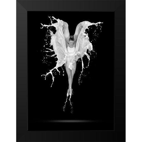 Creme De Le Creme Black Modern Wood Framed Art Print by Pentony Ma, Pauline