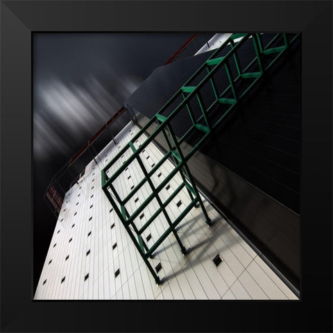 Crowded House Black Modern Wood Framed Art Print by Claes, Gilbert