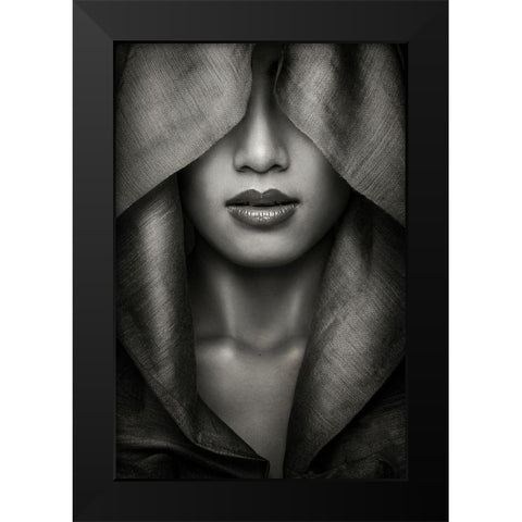 Hood Black Modern Wood Framed Art Print by Azalaka