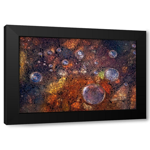 Winter Over Autumn Black Modern Wood Framed Art Print by Giudici, Paolo