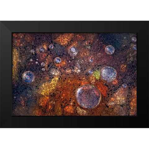 Winter Over Autumn Black Modern Wood Framed Art Print by Giudici, Paolo