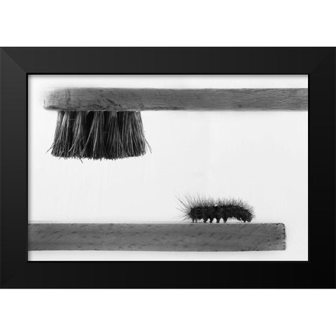 dear friend Black Modern Wood Framed Art Print by Mallus, Stefano