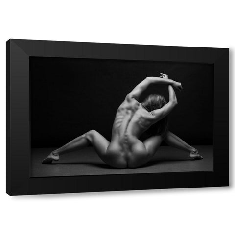 bodyscape Black Modern Wood Framed Art Print with Double Matting by Belovodchenko, Anton