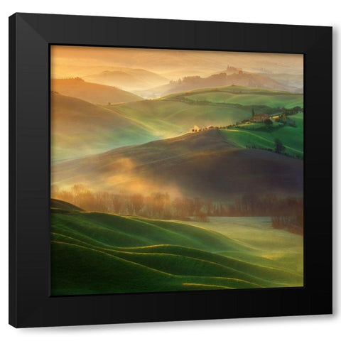 Morning Dreams Black Modern Wood Framed Art Print by Browko, Krzysztof