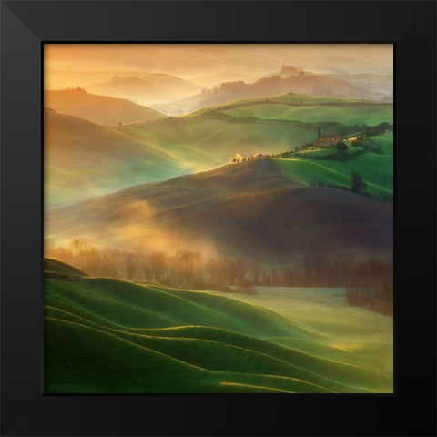 Morning Dreams Black Modern Wood Framed Art Print by Browko, Krzysztof