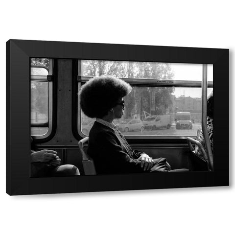 Milano streets Black Modern Wood Framed Art Print by Tonti, Carlo