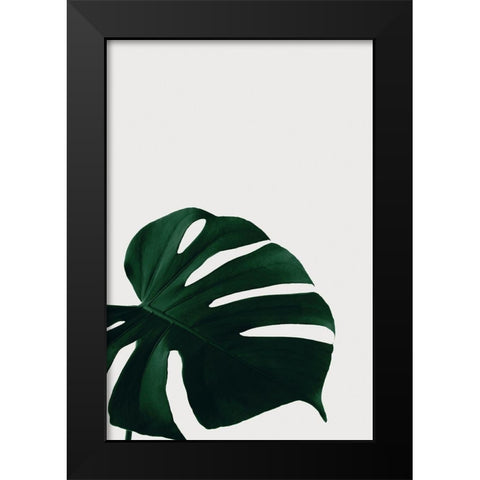 Monstera Natural 08 Black Modern Wood Framed Art Print by Artographie Studio
