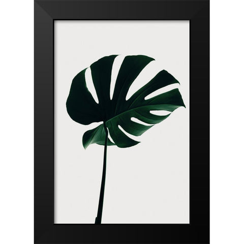 Monstera Natural 10 Black Modern Wood Framed Art Print by Artographie Studio