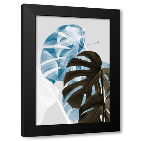 Monstera Creative 02 Black Modern Wood Framed Art Print by Artographie Studio