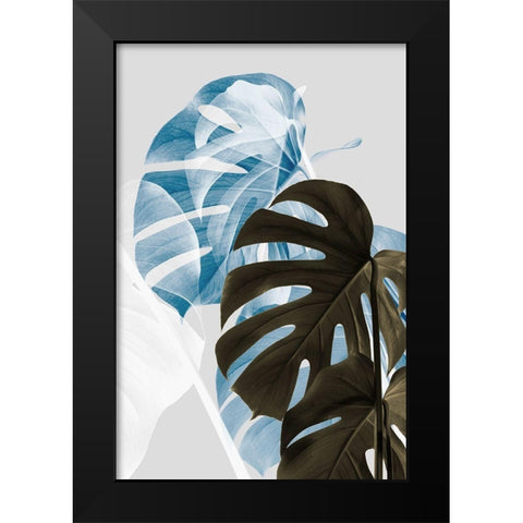 Monstera Creative 02 Black Modern Wood Framed Art Print by Artographie Studio