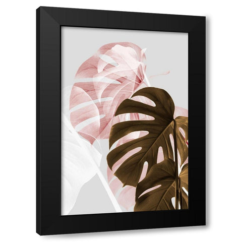 Monstera Creative 04 Black Modern Wood Framed Art Print by Artographie Studio