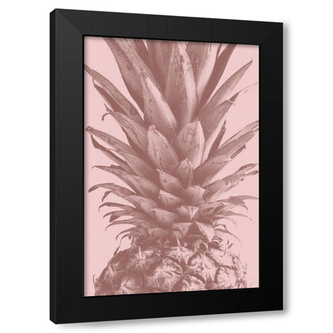 Pineapple Close Up 01 Black Modern Wood Framed Art Print with Double Matting by Artographie Studio
