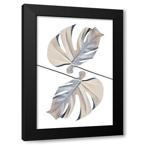 Ying Yang 02 Black Modern Wood Framed Art Print by Artographie Studio