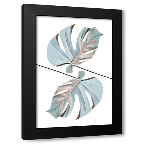 Ying Yang 04 Black Modern Wood Framed Art Print with Double Matting by Artographie Studio