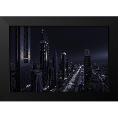 Dark Black Modern Wood Framed Art Print by Agazzi, Andreas