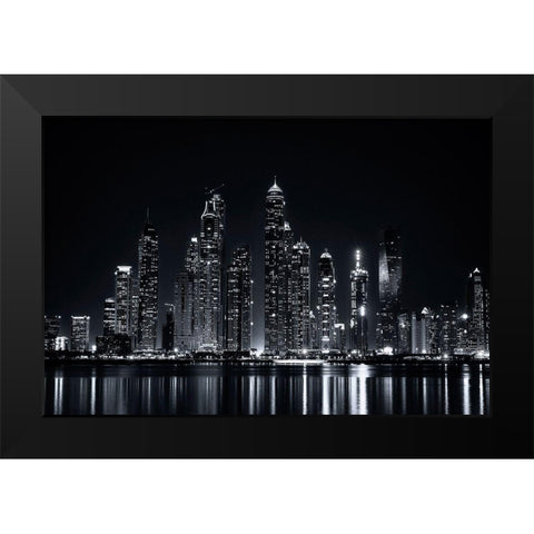 Lost Souls Black Modern Wood Framed Art Print by Raof, Mohamed