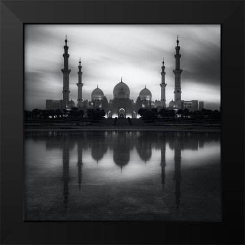 Reflection of Worship Black Modern Wood Framed Art Print by Behzad, Majid