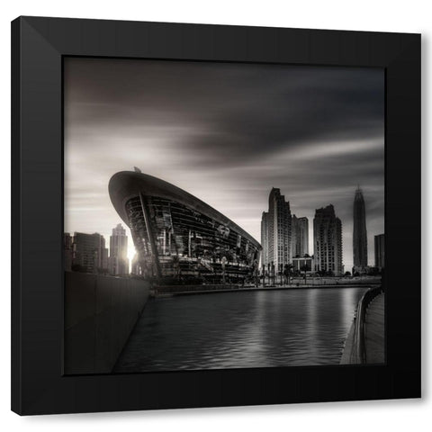 Dubai Opera-Dubai-UAE Black Modern Wood Framed Art Print with Double Matting by Kazzaz, mohamed