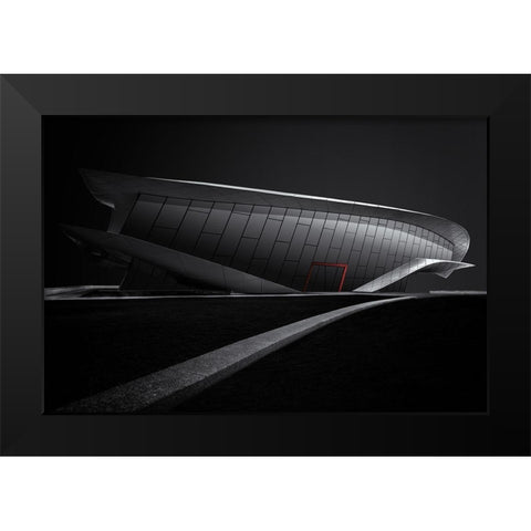 Red in a small dosage Black Modern Wood Framed Art Print by Endermann, Rolf