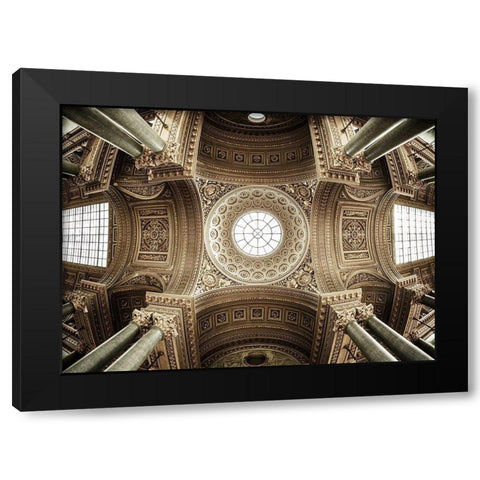 Versailles III Black Modern Wood Framed Art Print with Double Matting by el Gamal, Nanouk