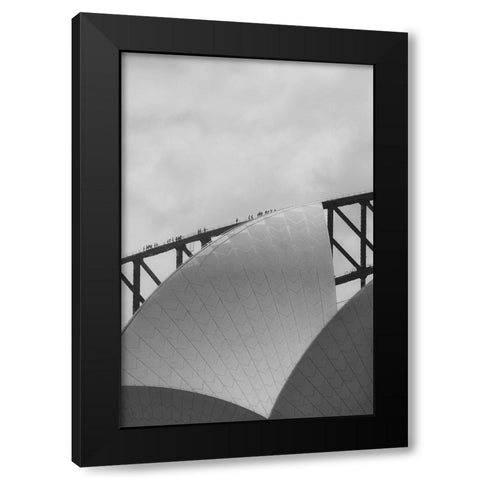 Hoist the Sails Black Modern Wood Framed Art Print with Double Matting by ByeEye