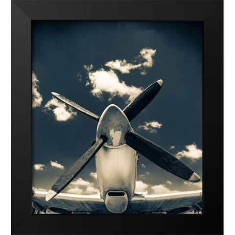 Missing the sky Black Modern Wood Framed Art Print by Haras, Lari