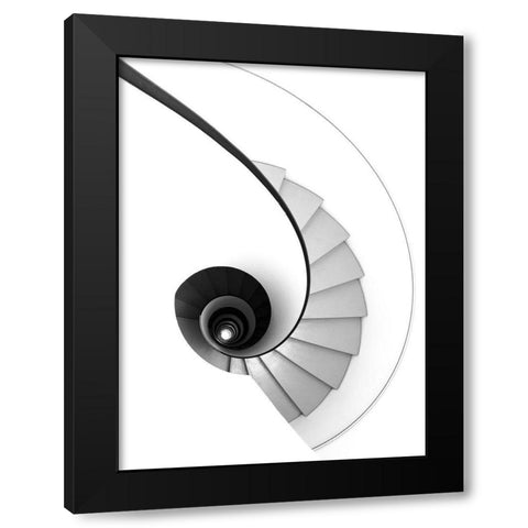 Jewel Black Modern Wood Framed Art Print by Sandor, Kelemen