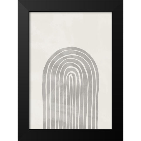 Arch Thick 002 Black Modern Wood Framed Art Print by Artographie Studio
